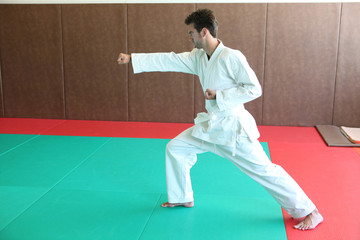 judoka on tatami