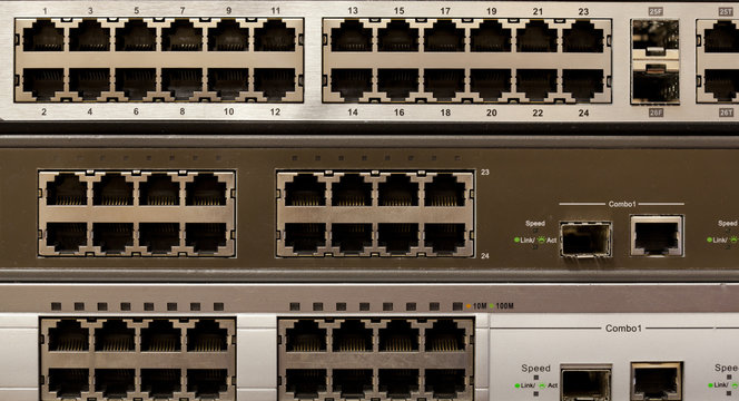 Ethernet network switch type. RJ45