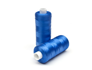 blue embroidery thread