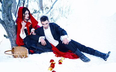 Little Red Riding Hood fell in love with a wolf