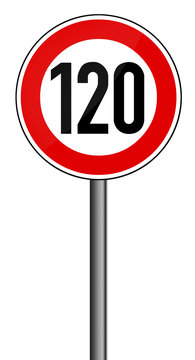 Geschwindigkeitsbegrenzung aufgehoben - 120 km/h