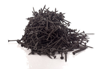 Pile of black screws