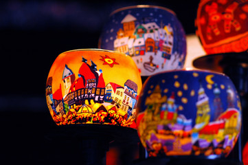 Beauty lantern at the german christmas market