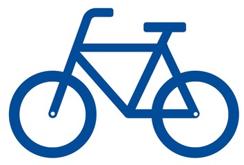 Vélo bleu - obrazy, fototapety, plakaty