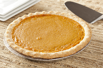 Fresh Homemade Pumpkin Pie