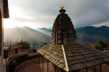 Bhimakali Temple Mountain Range Landscape H