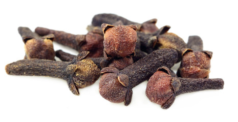 Fresh Cloves over white background