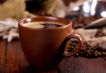 cup of black coffee