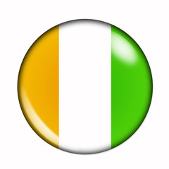Button flag of Ivory Coast