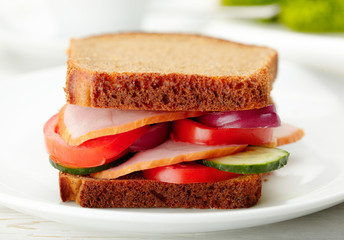 delicious and healthy sandwich