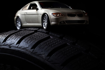lamellare con auto sportiva