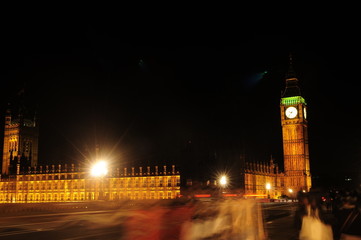 Fototapeta na wymiar Turyści Westminster