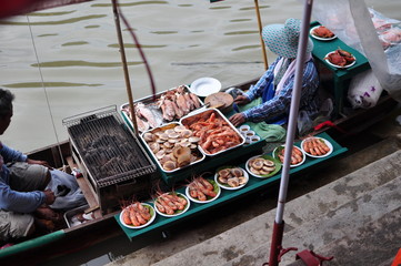 Floating Market in Thailand