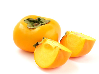 Persimmon isolated on white background