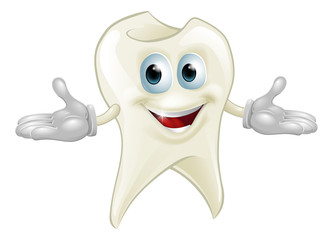 Cute tooth dental mascot