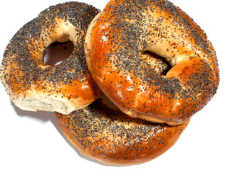 bagels with poppy seeds