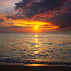 Sea sunset