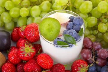 Joghurt mit Früchten
