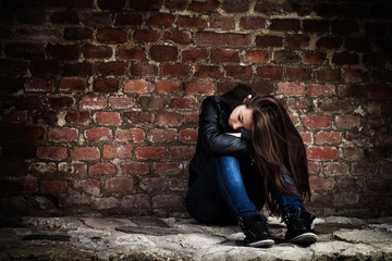 sad teenage girl