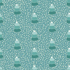 christmas tree seamless background