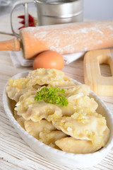 Pierogi.Polish christmas dish