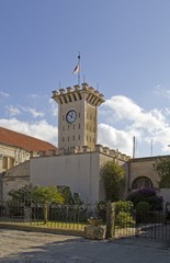 Clock tower near the church of Transfiguration on Mount Tabor