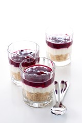 Käsekuchen im Glas