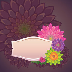 flowers label template