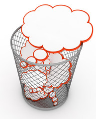Ideas in the trash can