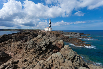 Lighthouse of Cap de Favaritx,Menorca,Spain
