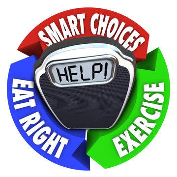 Scale Help Diagram Smart Choices Eat Right Exercise
