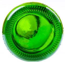 Bottom of the green bottle