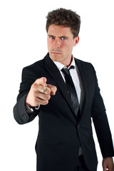 Homme d'affaire tr&egrave;s strict