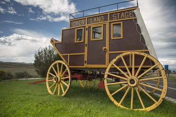 Wild West covered wagon