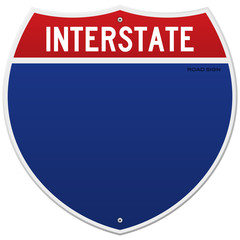 Isolated Interstate Sign
