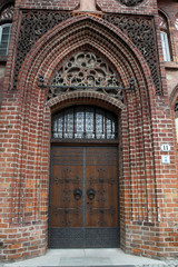 Tür des Altstädtischen Rathauses in Brandenburg a.d. Havel