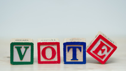 Vote word in blocks