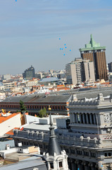 Skyline from a roof, Madrid, Spain