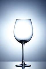 Empty wine glass