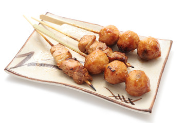 Yakitori, grilled meat on a stick