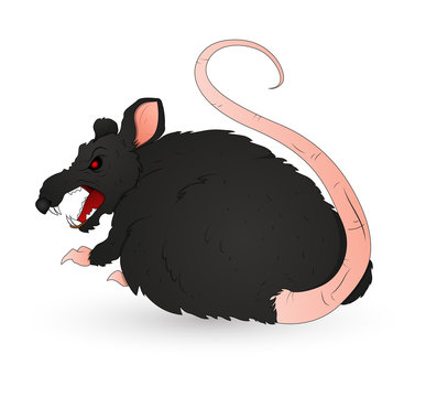 Creepy Rat Vector