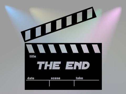 Clapperboard The End