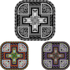 cross and celtic an ornament