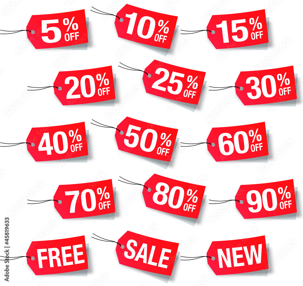 Poster discount price tags