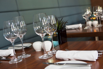 Restaurant table setup