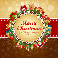 Christmas vintage card.