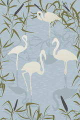 Flamingo scene