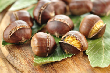 Holzbrett, Kastanien