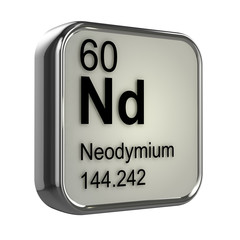 3d Periodic Table - 60 Neodymium