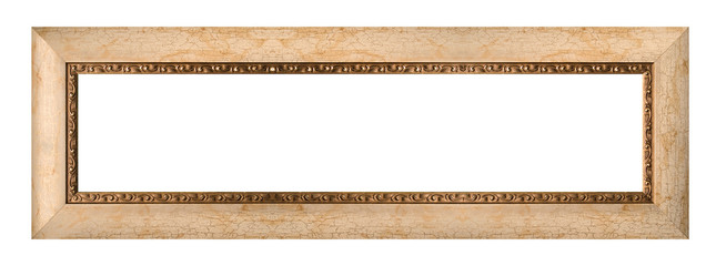 Empty picture frame isolated